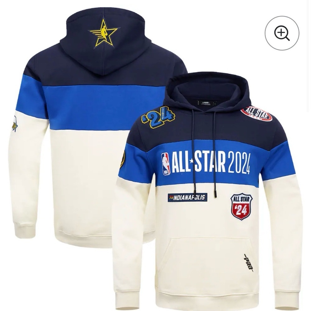 Pro Stanard 100% Cotton NBA All-Star 2024 Patch Memphis Grizzlies Hoodie